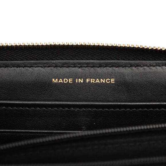 CHANEL Black Caviar Leather Logo Wallet - Picture 7 of 8